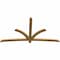 Ekena Millwork Davenport Rough Sawn Timber Gable Bracket, Western Red Cedar, 96"W x 52"H x 2"D x 4"F, 13/12 Pitch GBW096X52X0204DAV00RWR - alternate 5